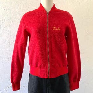 Vtg 50s Champion fleece varsity warm up jacket