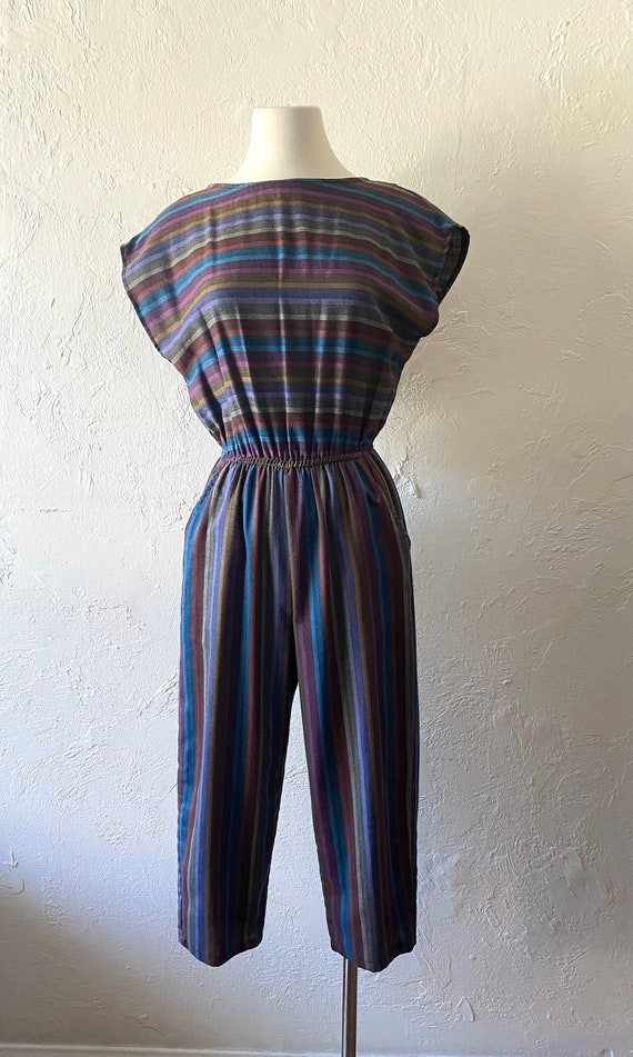 All that Jazz cotton blend stripe jumpsuit - image 4