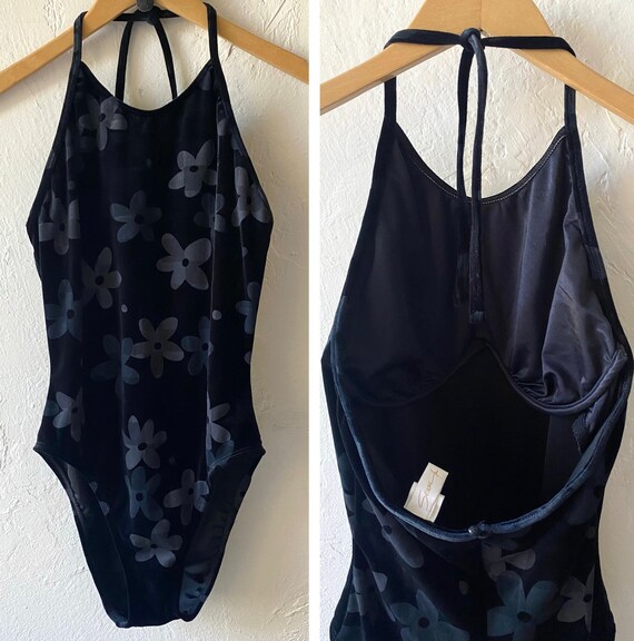 90s Sessa Velvet Swimsuit Etsy