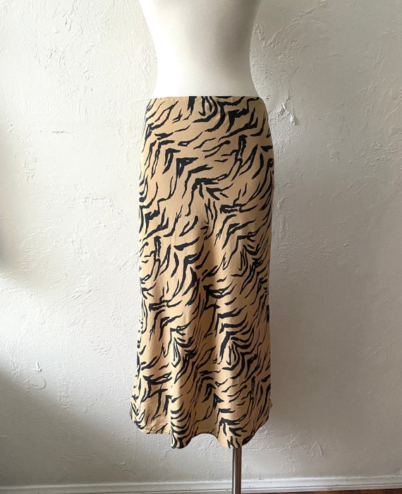 Madewell silk bias cut skirt - image 2