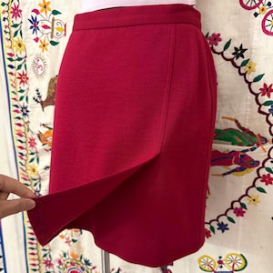 Vtg Sonia Rykiel knit wool skirt with slit