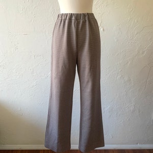 60s houndstooth leisure pants