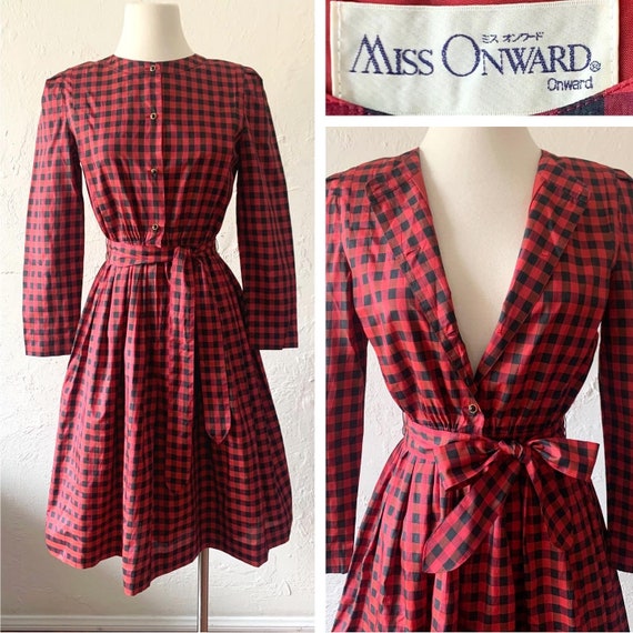 Amazing 80s does 50s Miss Onward party dress ~ 2 - image 1