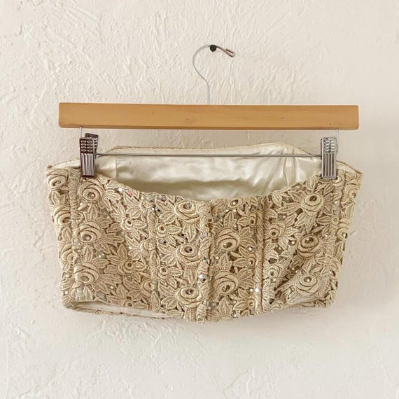 Vtg Jessica McClintock crop bustier - image 3