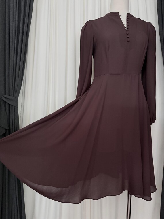 Vtg georgette dress - image 5