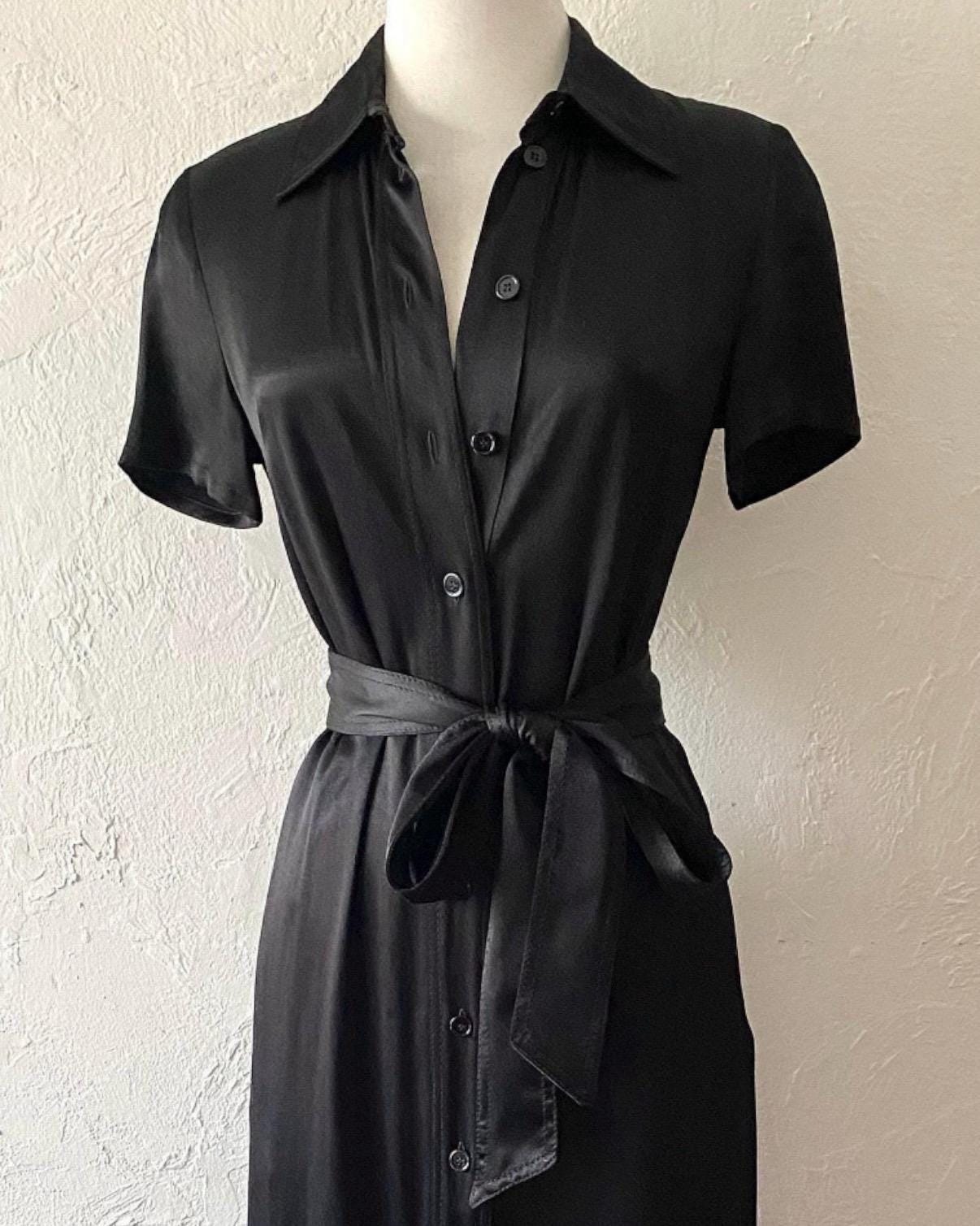Zara Satin Midi Shirt Dress - Etsy