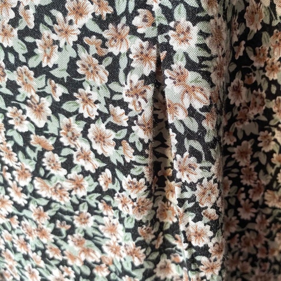 90 rayon floral jumpsuit w/ pleats ~ xs - image 4