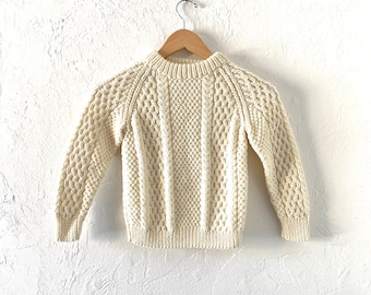 Irish Aran wool sweater