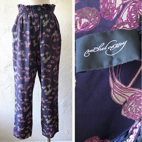 Rachel Comey silk high waist floral pants - image 1