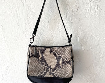 Donald J Pliner snake skin handbag