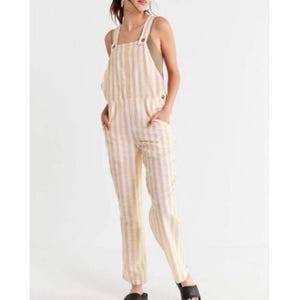 Urban Outfitters stripe overalls image 1