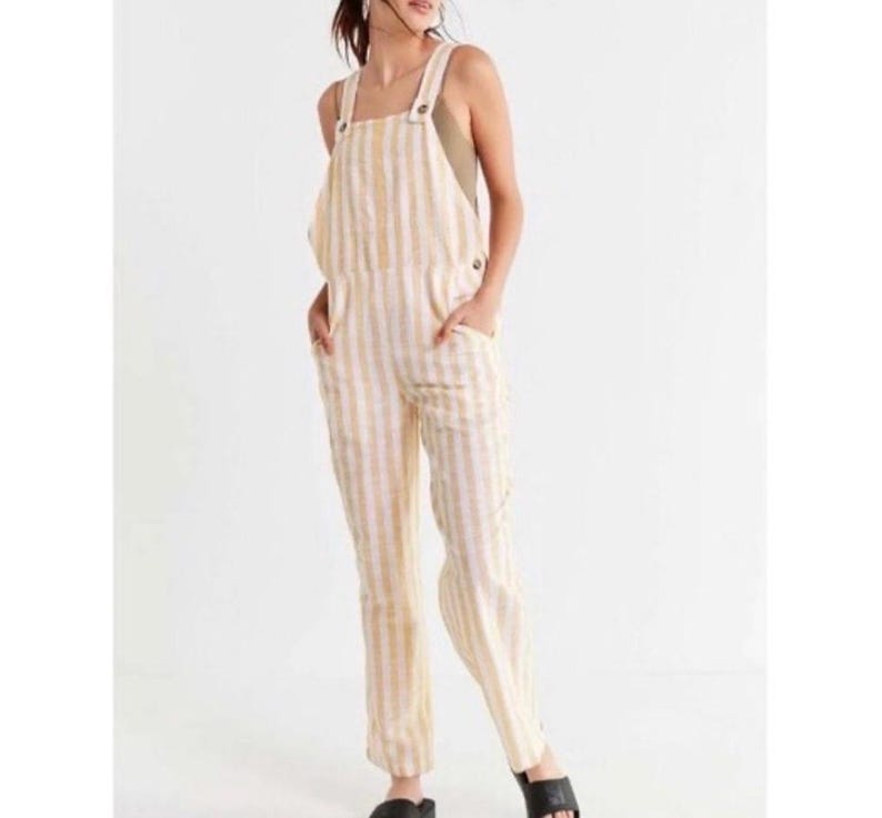 Urban Outfitters stripe overalls image 1