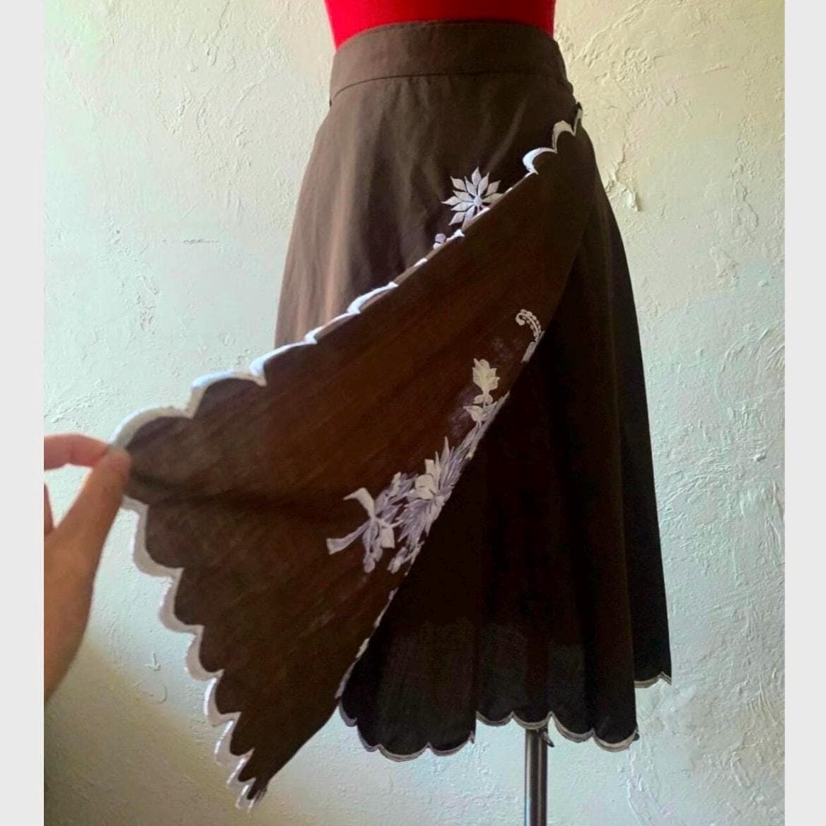 Vtg Embroidered Wrap Skirt - Etsy Canada