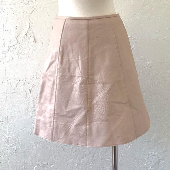 A-line leather skirt - Gem