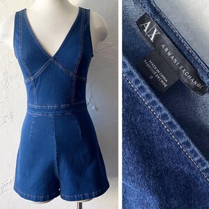 Armani Exchange denim jumpsuit