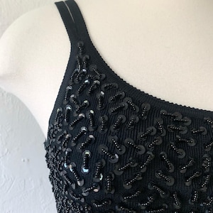 Y2K Passport beaded knit tank top
