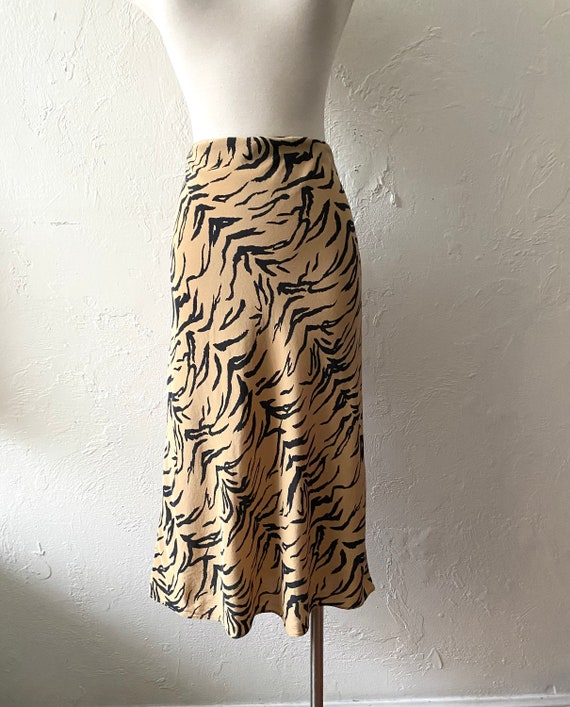 Madewell silk bias cut skirt - image 3