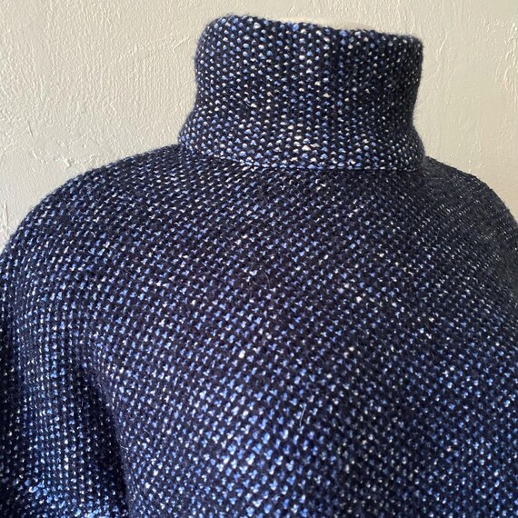 Zara chunky indigo navy knit sweater - image 3