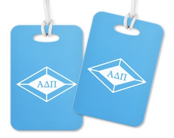 Alpha Delta Pi Geometric Luggage Tag