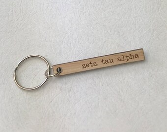 ZTA Zeta Tau Alpha Zeta Mountain Keychain Sorority Gift Sorority Keychain
