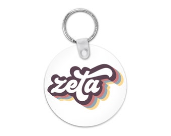 ZTA Zeta Tau Alpha Zeta Mountain Keychain Sorority Gift Sorority Keychain