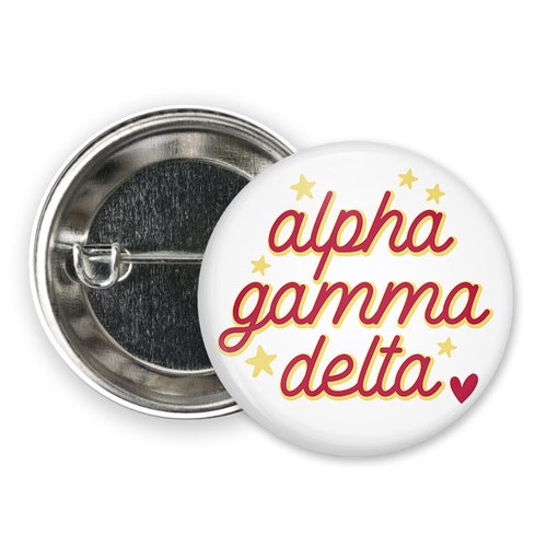 AGD Alpha Gamma Delta Retro Script Single or Bulk 2.25 - Etsy