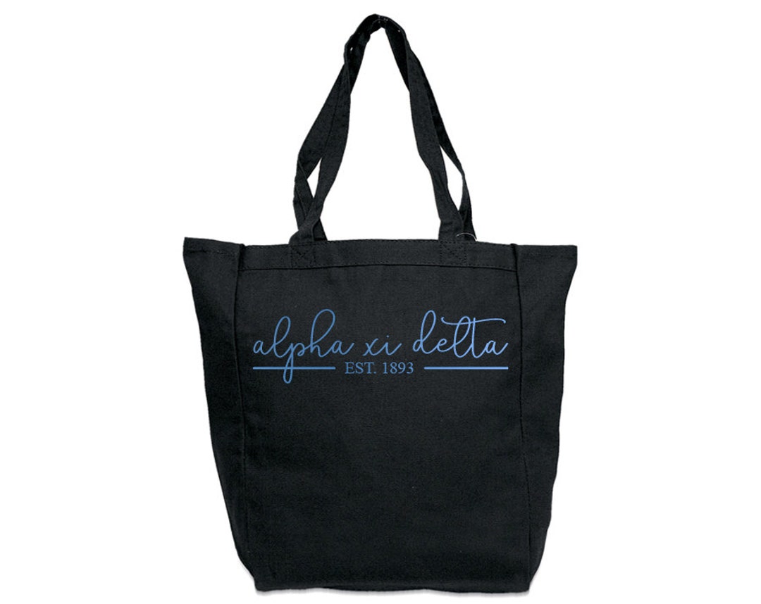 Axid Alpha Xi Delta Established Tote Sorority Tote Greek - Etsy