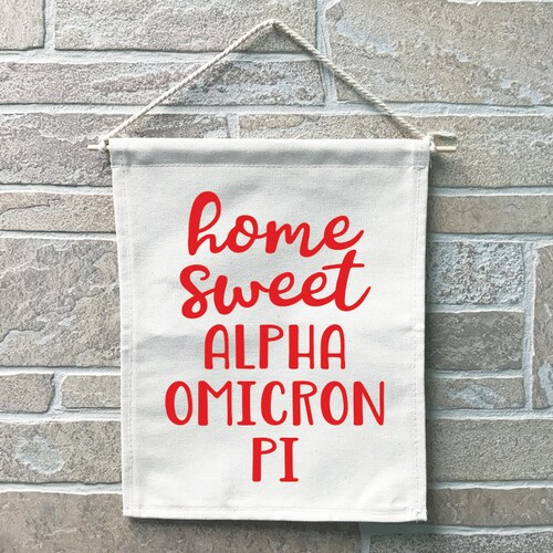 Alpha Omicron Pi Sorority Flags Etsy
