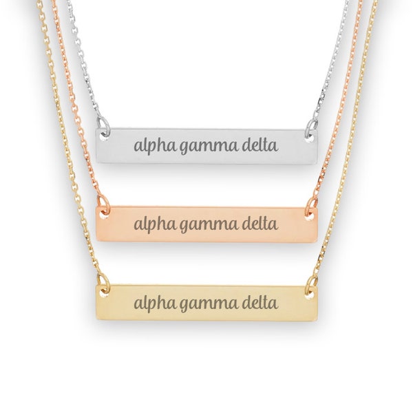 Alpha Gamma Delta Jewelry Etsy