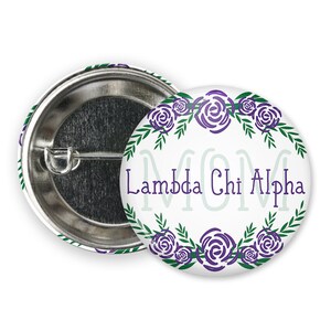 Lambda Chi Alpha Mom Floral Single or Bulk 2.25 Greek - Etsy