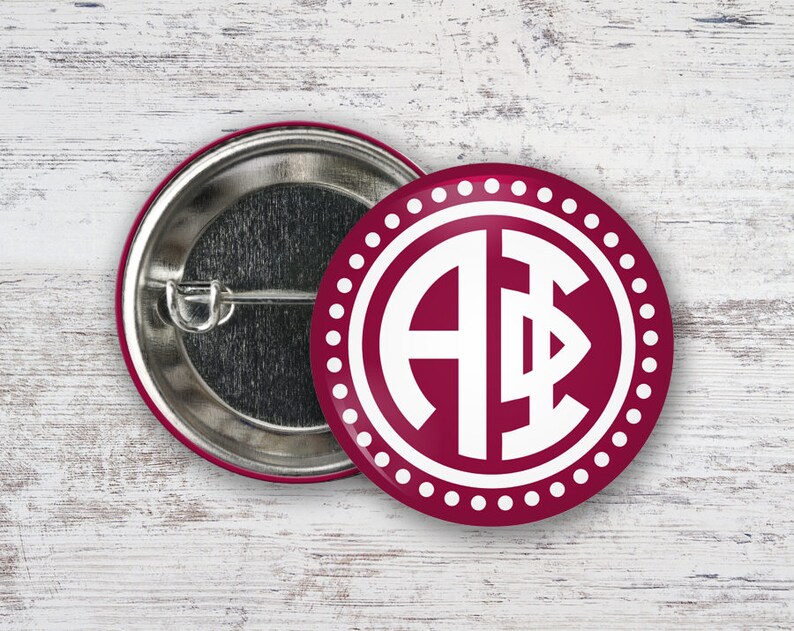Alpha Phi Circle Letter Single or Bulk 2.25 Pinback Button