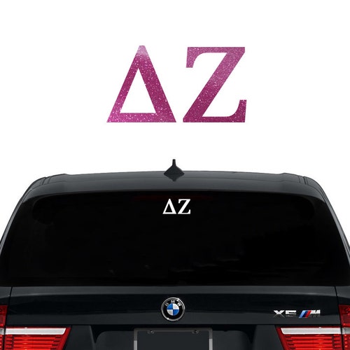 Delta Zeta Decal DZ Decal Sorority Car Decals Sorority Etsy