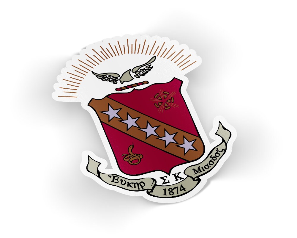 SK Sigma Kappa Crest Pegatina Etsy España