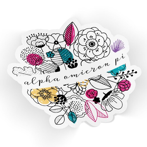 AOII Alpha Omicron Pi Cactus Trio Mug Sorority Coffee Mug Etsy