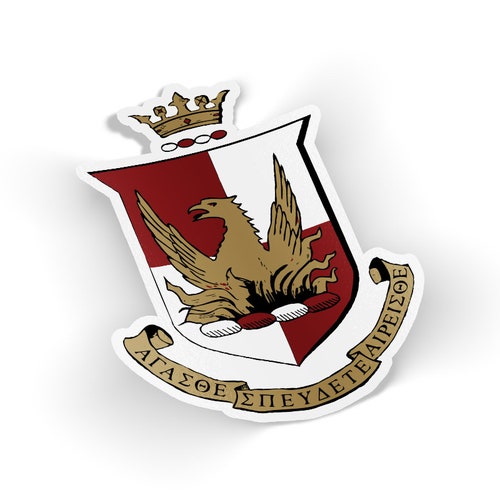 ASA Alpha Sigma Alpha Crest Sticker - Etsy Sweden