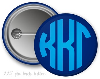 Kappa Kappa Gamma Mom Button 3 Pin Back