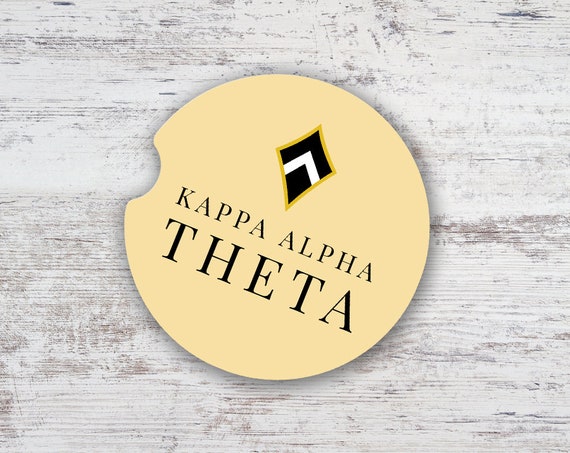 KAO Kappa Alpha Theta Logo Sandstone Car Coaster Greek | Etsy