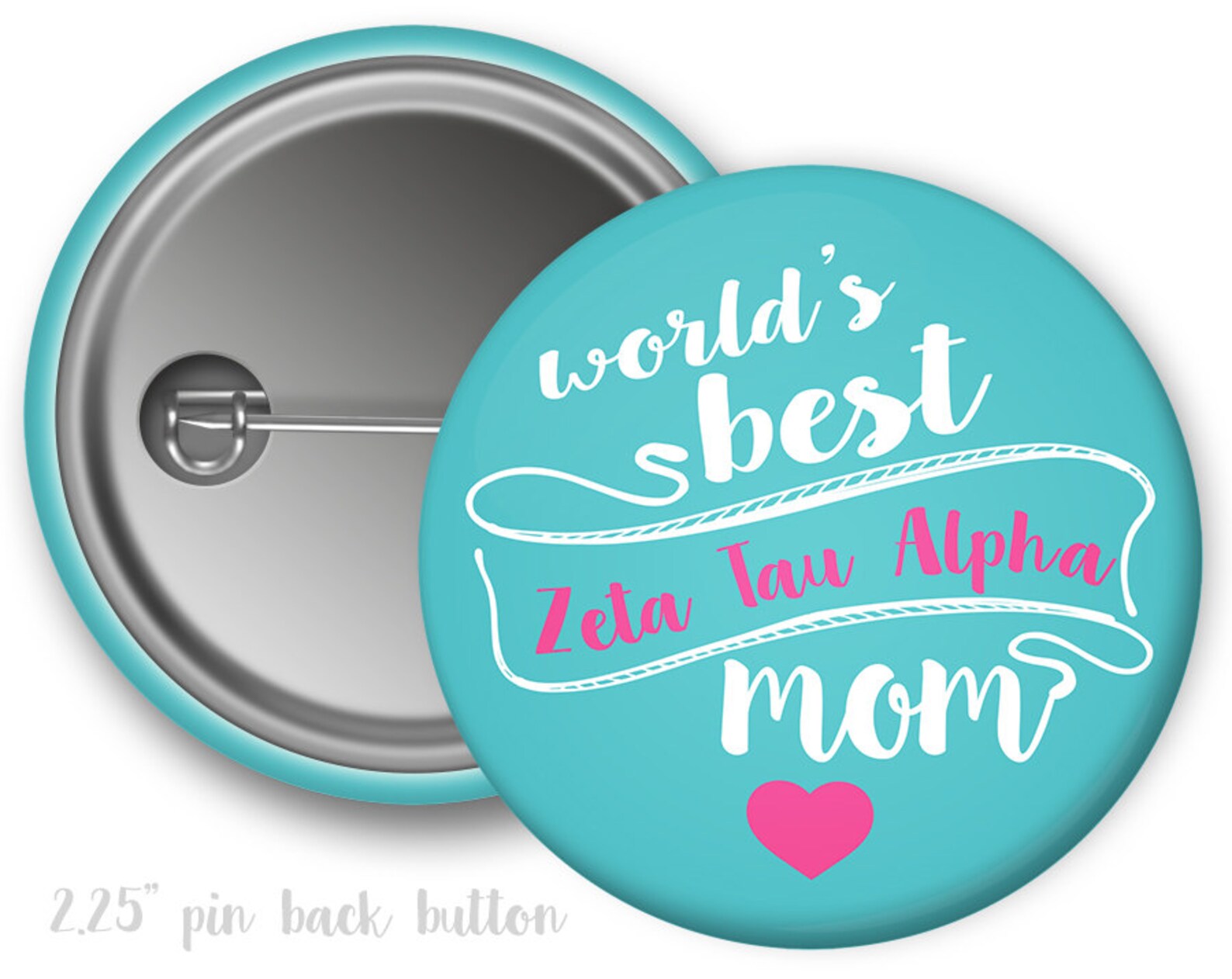 ZTA Zeta Tau Alpha World's Best Mom Single or Bulk image 0 