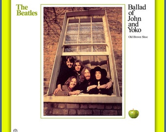 THE BEATLES -- Ballad of John and Yoko b/w Old Brown Shoe -- Apple fantasy 45 picture sleeve #1  *No Vinyl*