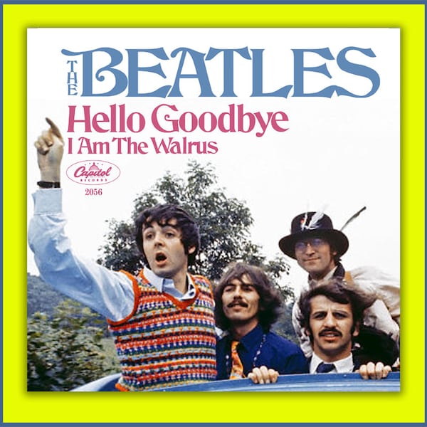 Le Beatles frigo Magnet Hello Goodbye I Am The Walrus officiel 76 x 76 mm | Fruugo CH
