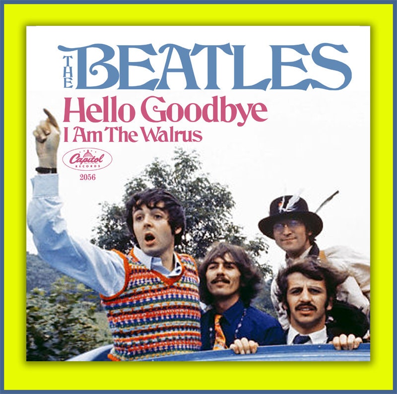 アイムザウォルラス　ビアグラス Beatles Hello Goodbye, I Am The Walrus Capitol 45rpm | eBay