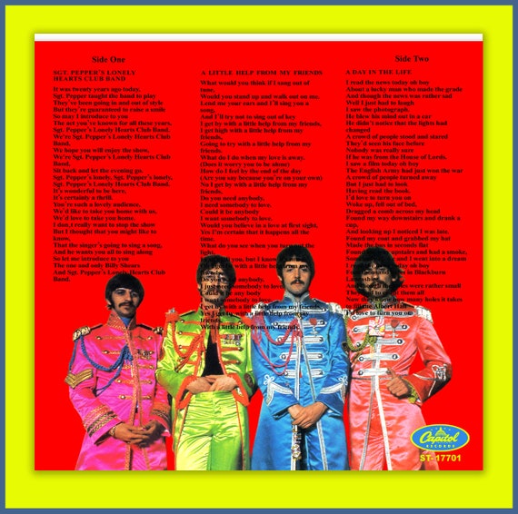 THE BEATLES -- Sgt. Pepper Lonely Hearts Club Band #3 Capitol