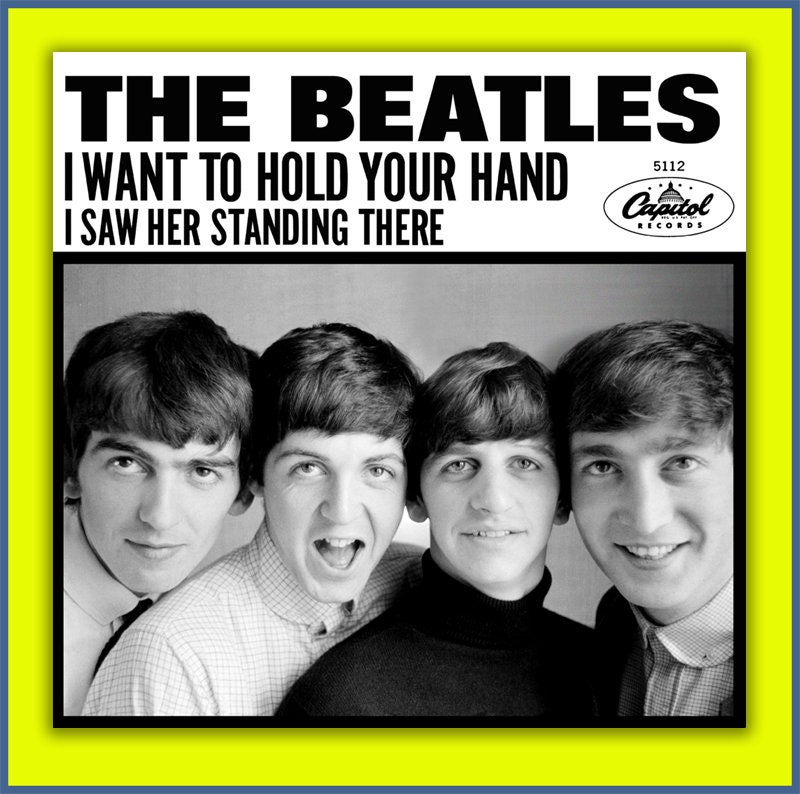 THE BEATLES I Want to Hold Your Hand B/w I Saw Her Standing There Capitol Fantasy 45 Picture Sleeve 1 no Vinyl - Etsy