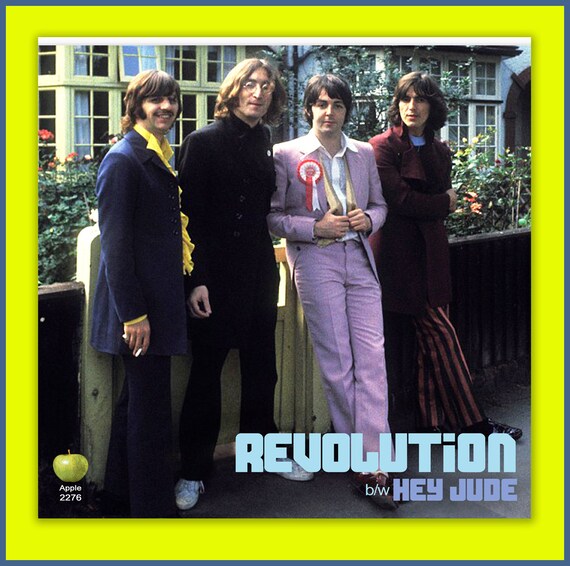 THE BEATLES -- Hey Jude B/w Revolution- Apple Fantasy 45 Picture