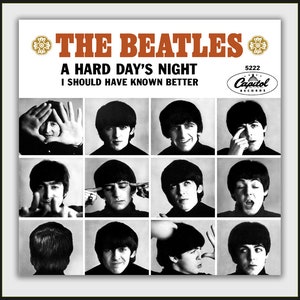 THE BEATLES A Hard Day's Night b/w I Should Have Known Better Capitol Fantasy 45 picture sleeve 2 No Vinyl image 1