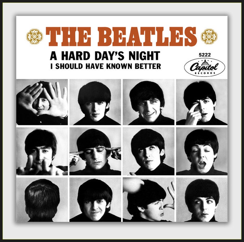 THE BEATLES A Hard Day's Night b/w I Should Have Known Better Capitol Fantasy 45 picture sleeve 2 No Vinyl image 1