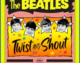 THE BEATLES Twist and Shout b/w There's A Place fantasy - Etsy.de