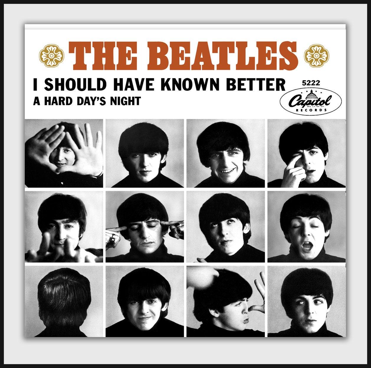 希少B2判映画ポスターThe BeatlesA Hard Day's Night A Hard Day's Night, 1964 | Rock Paper Film