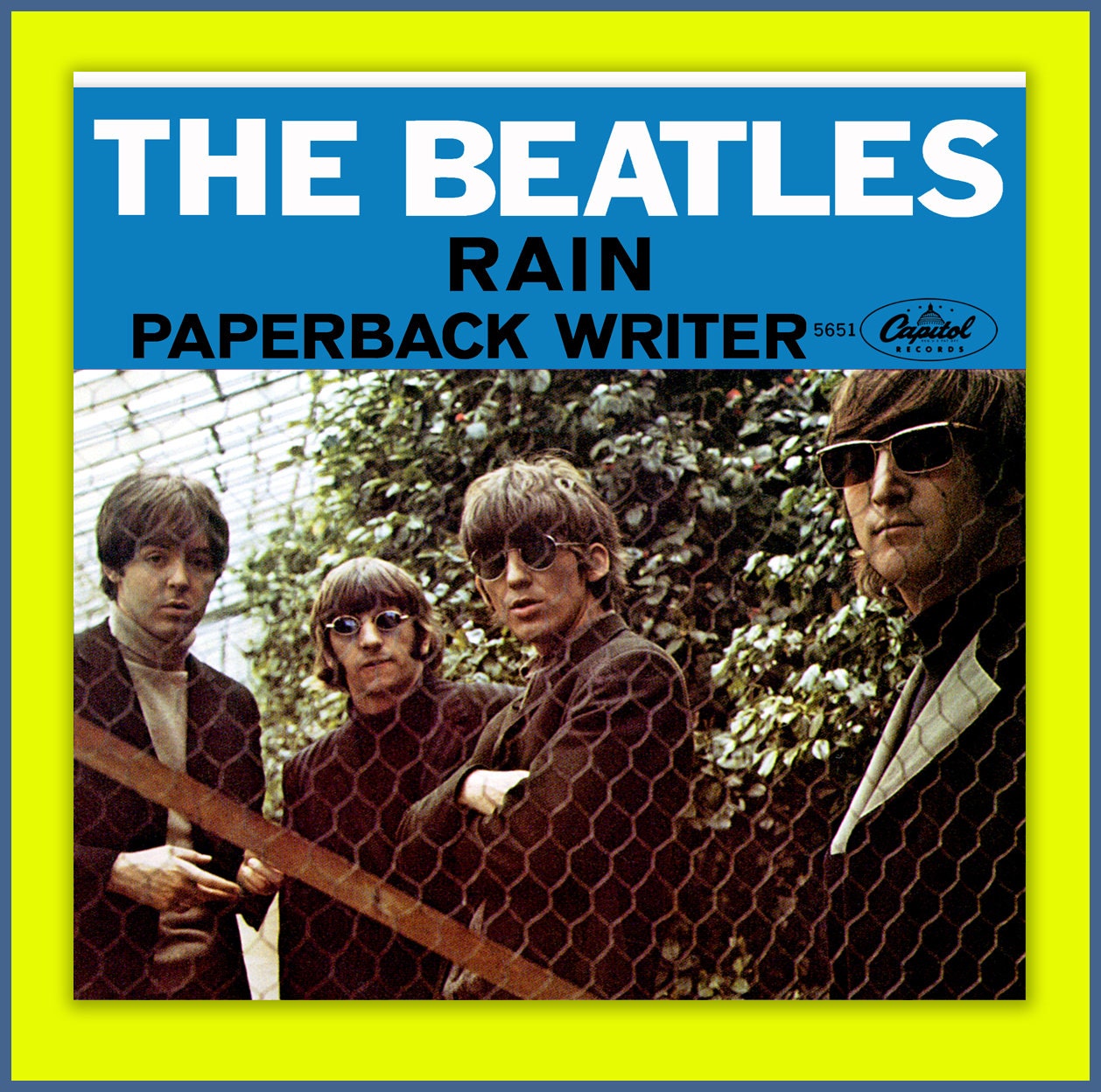 THE BEATLES -- Paperback Writer B/w Rain -- Capitol Fantasy