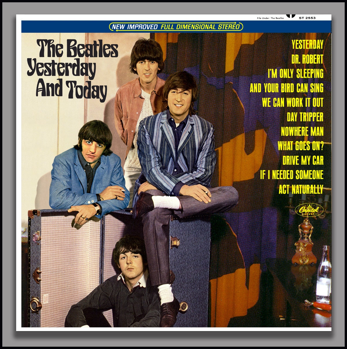 超お宝　日本では決して手に入らないパネル【ALI vs THE BEATLE】 The Beatles Fantasy Yesterday and Today Album Cover Mock-Up #1